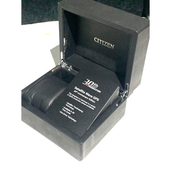 Citizen Watch Box 30th Anniversary Promaster Satellite Wave GPS Black Empty - Picture 3 of 9